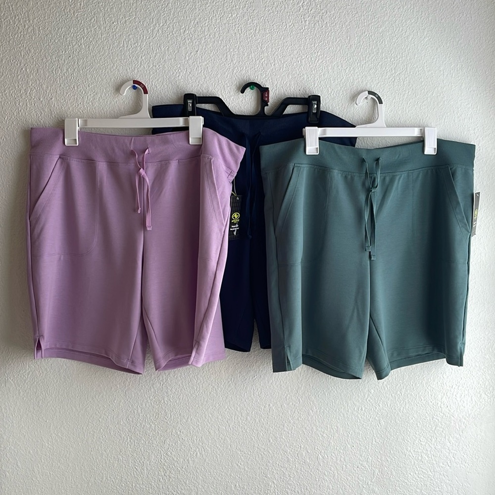 Athletic Works Lounge/Workout Shorts Three Piece Bundle NWT